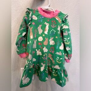 Mini Boden Bunny Sweatshirt Dress